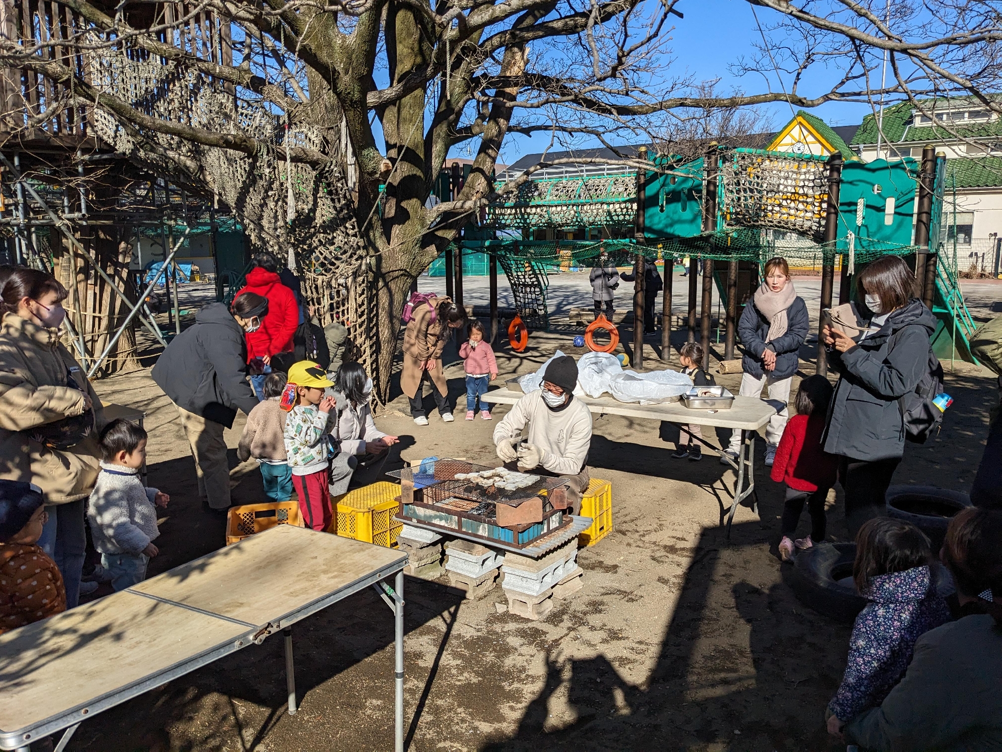 おもちを焼こう（未就園行事）